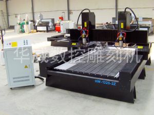 和田策勒县双头立体多功能石材雕刻机HW-1325-2Z